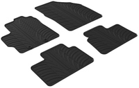 GledRing Rubbermatten passend voor Toyota Aygo X 2022- (T-Design 4-delig + montageclips)