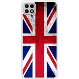 Verstevigd hoesje met sublimatie bedrukking, compatibel met Samsung Galaxy A22 Drapeau angleterre