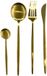 HOME DECO FACTORY Bestekset 6 personen - 24 delig - goud - RVS