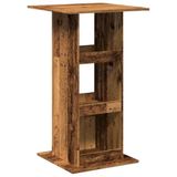 vidaXL Bartafel met opbergruimte 60x60x102 cm hout oud houtkleur