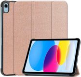 Selected by GSMpunt.nl Apple iPad 11 (2025) / 10.9 (2022) Hoes Tri-Fold Book Case Roze Goud