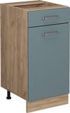 Vicco R-Line Keukenonderkast – 40 cm WB Marmer Blauw-grijs