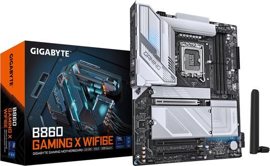GIGABYTE B860 GAMING X WIFI6E socket 1851 - moederbord - RAID - 2,5Gb-LAN - Wi-Fi 6E - BT - Sound - ATX