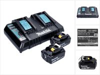 Makita Power Source Kit 18 V met 2x BL 1850 B accu 5.0 Ah + DC 18 RD dubbele lader