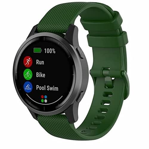 By Qubix Qubix Sportband met motief - Groen - Geschikt voor Samsung Galaxy Watch 5 Pro - 45mm