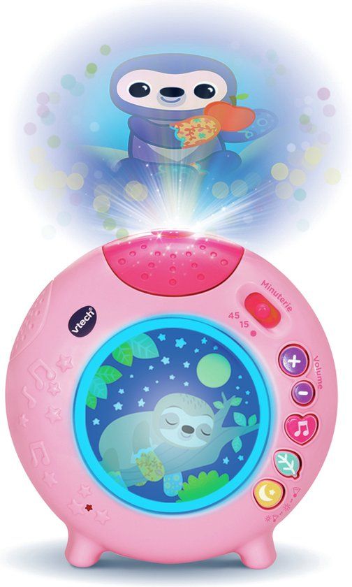 VTech Baby LUMI VEILLEUSE NUIT ENCHANTEE ROSE babynachtlamp Roze