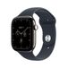 Apple Watch Series 12 46mm 5G Naturel Titanium (Donkerblauwe Rubberen Band M/L)