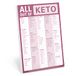 Knock Knock All Out Of Pad (Keto), Keto Diet Grocery List notitieblok, 15,2 x 22,9 cm