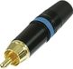 Rean AV NYS373-6 Connecteur Cinch, droit Nombre de pôles : 2 Noir, Bleu 1 pièce