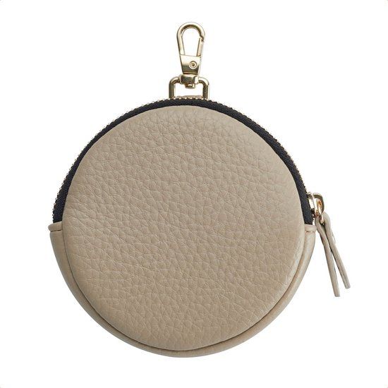 Selencia Mini Pouch - Sleutelhanger Telefoontasje - Beige