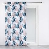 douceur d'intérieur Belline Gordijn met oogjes (140 x 260 cm) wit/blauw, bedrukt polyester