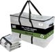 pack & move Pack and Move - Set 2 Transparante Verhuistassen Gerecycled - Opberging en Transport - Herbruikbaar - Stevige Handgrepen - 100L