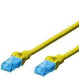 CAT CAT 5e SF/UTP patchkabel, Cu, LSZH AWG 26/7, digitus kabel geel en blauw 2 meter voor netwerkcommunicatie