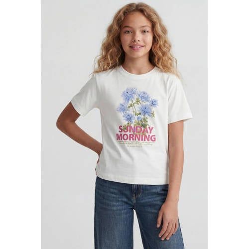 JJXX GIRL T-shirt met print - wit