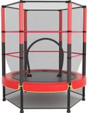 OFMOTRA Trampoline - 140 cm - Rood - Inclusief Veiligheidsnet