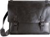 Harold's Leren Business tas Schoudertas met laptopvak Aberdeen Messengerbag Black Zwart