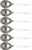 Cosy & Trendy Koffie/theelepeltjes van RVS - set 6x stuks - 13 cm - zilver