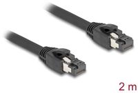 Delock RJ45 Network Cable Cat.8.1 S/FTP 2 m up to 40 Gbps black