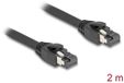 Delock RJ45 Network Cable Cat.8.1 S/FTP 2 m up to 40 Gbps black