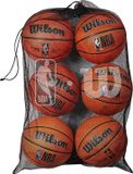 Wilson NBA - zes basketballen ballentas - mesh draagtas