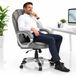 Mucola Fauteuil de direction Chaise de bureau en similicuir Chaise d'ordinateur 120 KG Chaise pivotante Fauteuil de bureau Gaming - Gris