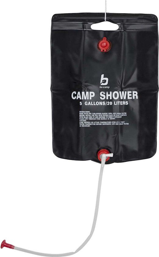 Bo-Camp - Camp Shower - Solar - 20 Liter - Zwart