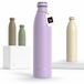 LARS NYSØM Ren Roestvrijstalen drinkfles 1000ml - BPA-vrije geïsoleerde waterfles - voorSport, Fiets, Volwassene, Kids (Lavender Purple)
