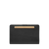 Fossil Liza lederen portemonnee voor dames, multifunctioneel, zwart (model: SL7986G001)