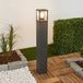 Lucande - Tuinpadverlichting Klemens, 90 cm, antraciet, metaal, E27