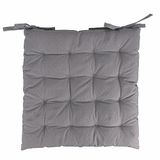 Set Estè Set van 2 zitkussens voor outdoorstoel, waterafstotend, grijs, 40 x 40 cm, van katoen en polyester