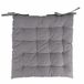 Set Estè Set van 2 zitkussens voor outdoorstoel, waterafstotend, grijs, 40 x 40 cm, van katoen en polyester