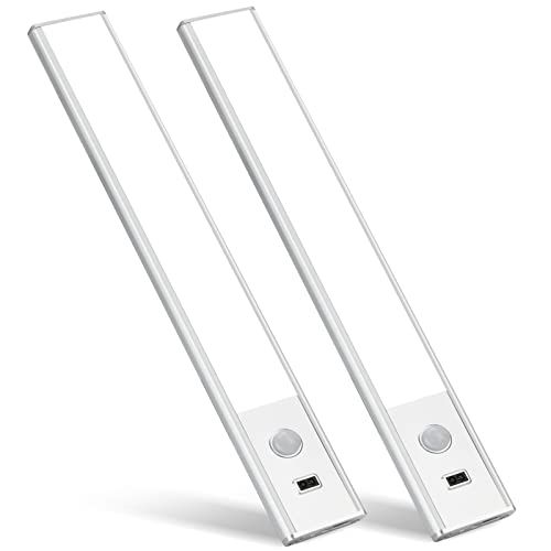 XADITON 44-LED bewegingssensor kastverlichting, draadloos oplaadbaar - 2 stuks