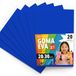 OFITURIA EVA-rubber voor school- en creatieve projecten, kleurrijke schuimplaten voor doe-het-zelfprojecten, kunst, kinderdecoratie, scrapbooking, kunsthandwerk, 20 x 30 cm (blauw, 20 stuks)