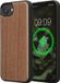 kwmobile Echt Houten Beschermhoes voor Apple iPhone 17e / iPhone 16e – Hout & TPU Cover – vintage bruin / bruin acaciahout