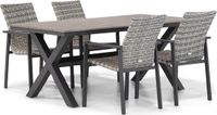 Lifestyle Garden Furniture Upton/Forest 180 cm dining tuinset 5-delig