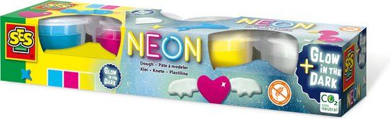 SES Klei - Neon en Glow in the dark 4x90gr
