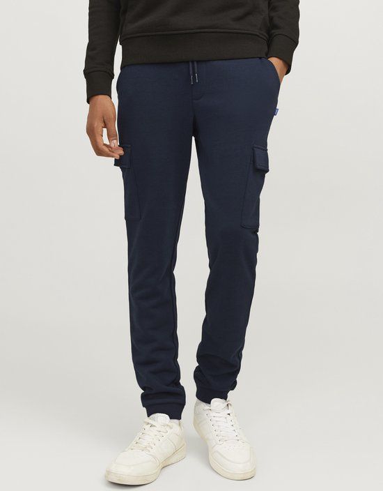 Jack & Jones Junior Regular Fit Cargo Joggingbroek - Navy Blazer - Maat 152