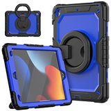 Amazon Brand hoes compatibel met iPad 10,2 inch, model 2021/2020/2019, volledig lichaam, schokbestendige bescherming met 360 graden draaibare standaard, handriem, schouderriem voor iPad 9/8/7, blauw 2