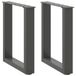 VidaXL Tafelonderdeel Metaal Antraciet 430 mm x 280 mm