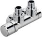 Zehnder Ensemble de robinetterie d'angle P, 1/2, avec tête de réglage gauche, alimentation gauche, entraxe 50 mm, blanc 839101