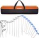 VEVOR Bar Dent Removal Kit, 21-Delige Verveloze Deukreparatiestaven, Roestvrijstalen Deukstaven, Whale Tail Dent Repair Tools, Professioneel Hageluitdeukgereedschap