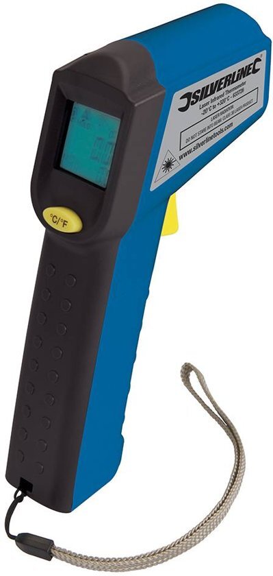 Silverline Infrarood Laser Thermometer -20 GradenC Tot + 320 GradenC