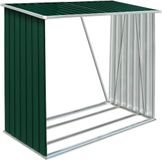 vidaXL Abri de jardin, acier galvanisé, 163 x 83 x 154 cm, vert