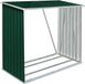 vidaXL Abri de jardin, acier galvanisé, 163 x 83 x 154 cm, vert