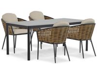 Lifestyle Garden Furniture Lifestyle Lifestyle Nice/Como 180 cm dining tuinset 5-delig