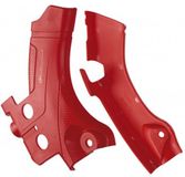 POLISPORT 8478400002 - Skid plate set gemaakt van duurzaam, slagvast kunststof compatibel met motorfietsen Honda in kleur rood