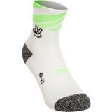 P.A.C. RN 6.2 Reflective Pro Mid Compression Compressie-sokken Heren-Wit,Neonoranje, Maat 40-43