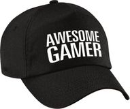 Bellatio Decorations Awesome gamer pet / cap noir pour adultes