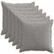 vidaXL - Kussensloop - 6 stuks - Lichtgrijs - 65 x 65 cm