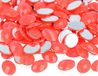 Decoratieve edelstenen van acryl, ovaal, roze, 13 x 18 mm, ca. 500 stuks.